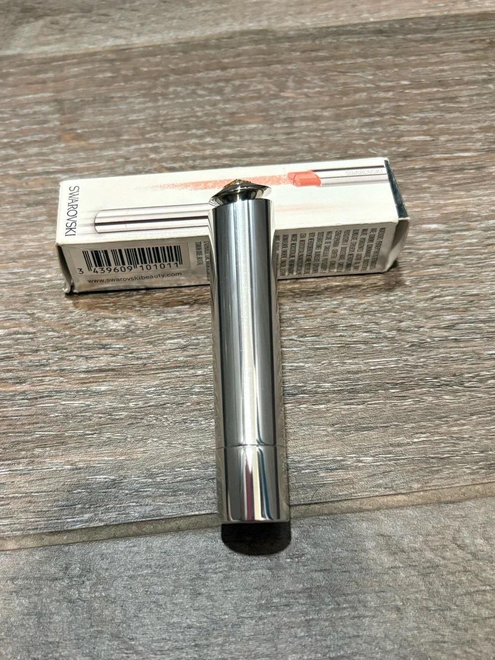 Swarovski Lipstick with Amber Crystal Accent